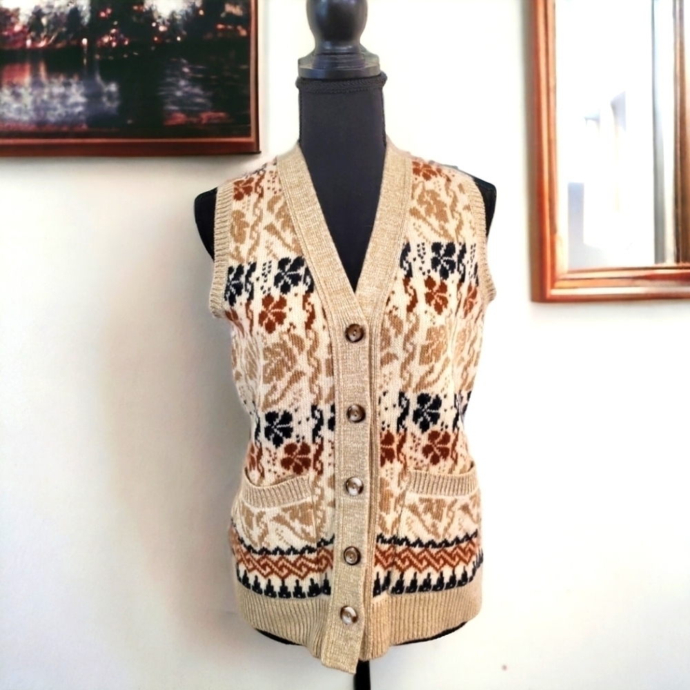 Vintage Lambswool Vest Size Medium